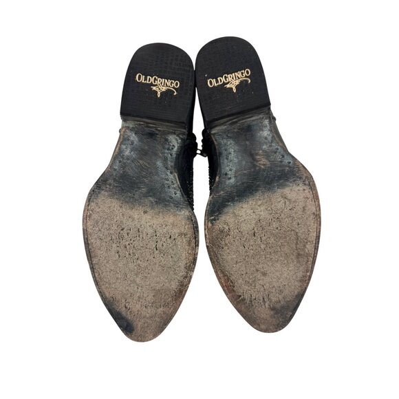 Size‎ 8 Old Gringo Eagle Swarovski Crystals Snip Toe Ankle Cowboy Cowgirl Boots - Picture 8 of 14